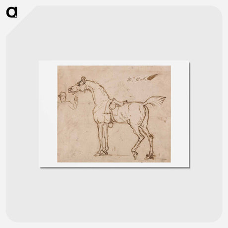 アートポストカード-A Racehorse, Bridled and Saddled
 - イェール大学アートギャラリー Postcard.