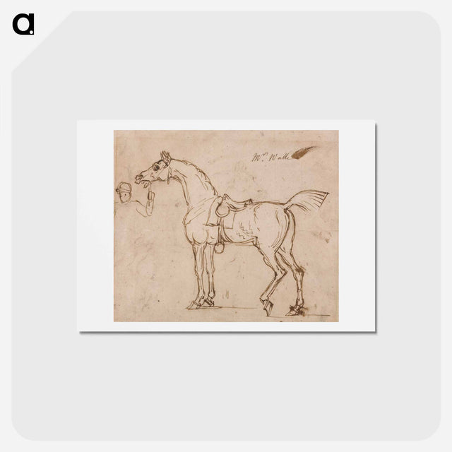 アートポストカード-A Racehorse, Bridled and Saddled
 - イェール大学アートギャラリー Postcard.