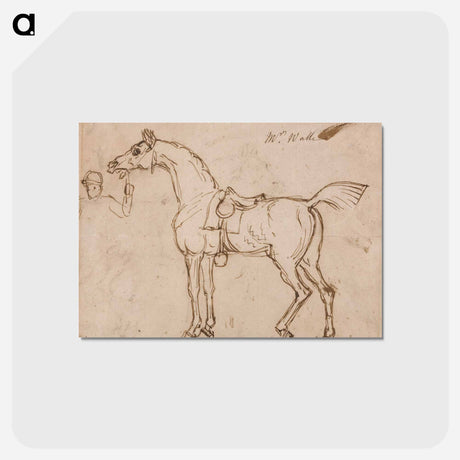 アートポストカード-A Racehorse, Bridled and Saddled
 - イェール大学アートギャラリー Postcard.