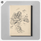 Drinking man at a table - アーノルド ピーター ワイズ クビンチャン Canvas.