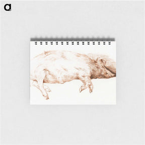 アートメモ帳-Lying pig - ジャン ベルナール Memo.