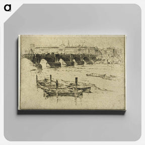 アートパネル-Waterloo Bridge and Somerset House
 - ジョセフ ペネル Canvas.