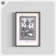 アートポスター-Human Skeleton Standing Before Open Sarcophagus
 - 国立医学図書館 Poster.