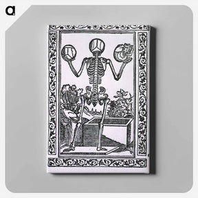 アートパネル-Human Skeleton Standing Before Open Sarcophagus
 - 国立医学図書館 Canvas.
