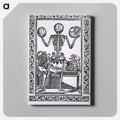 アートパネル-Human Skeleton Standing Before Open Sarcophagus
 - 国立医学図書館 Canvas.