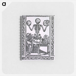 アートメモ帳-Human Skeleton Standing Before Open Sarcophagus
 - 国立医学図書館 Memo.