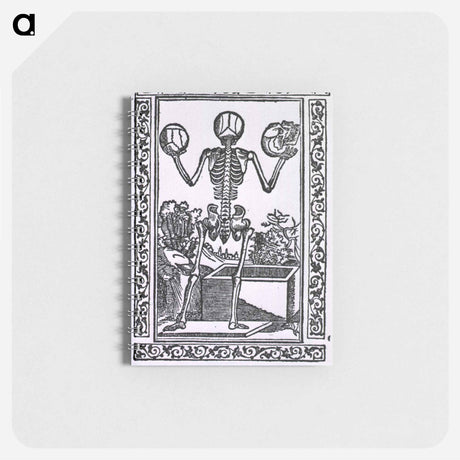 アートメモ帳-Human Skeleton Standing Before Open Sarcophagus
 - 国立医学図書館 Memo.