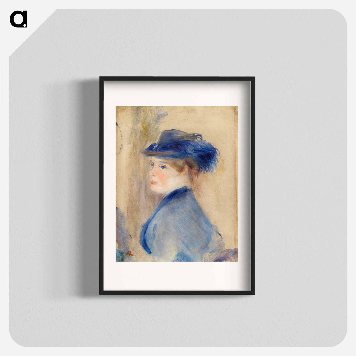 Bust of a Woman - Pierre-Auguste Renoir Poster.