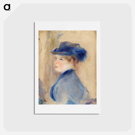 アートポストカード-Bust of a Woman - ピエール オーギュスト ルノワール Postcard.