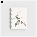 アートメモ帳-Red-eyed Vireo from Birds of America
 - アメリカの鳥たち Memo.