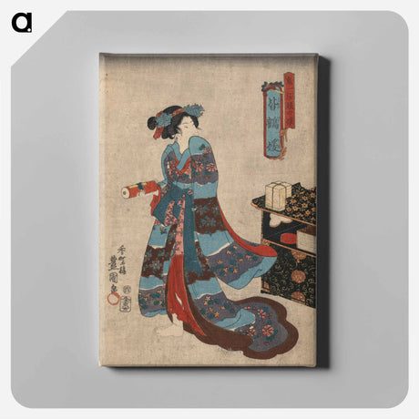 アートパネル-Kiichi Hōgen's Daughter, Minatsuru Hime
 - 歌川 国貞 Canvas.