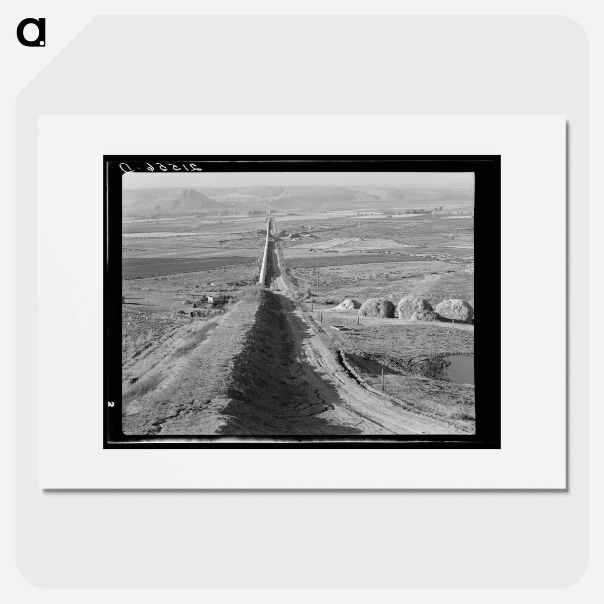 The longest siphon in the world crosses the Malheur Valley - Dorothea Lange Poster.