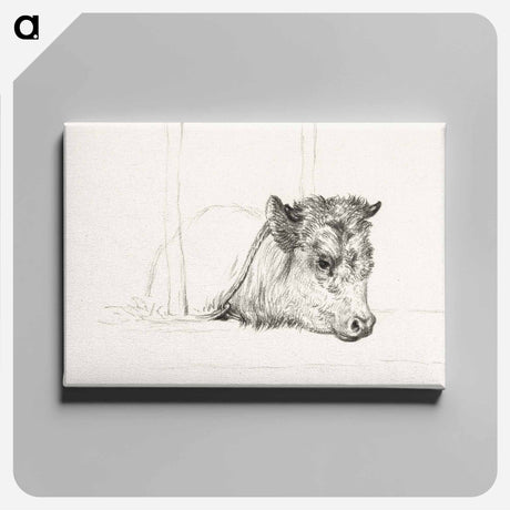 アートパネル-Head of a cow - ジャン ベルナール Canvas.
