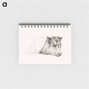 アートメモ帳-Head of a cow - ジャン ベルナール Memo.