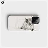 Head of a cow - ジャン ベルナール Phone Case.