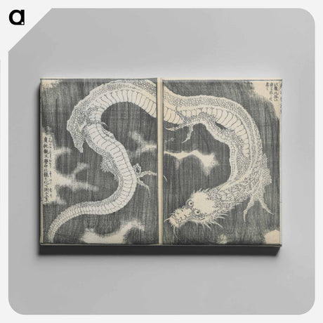 アートパネル-Hokusai's Honorable Anecdotes of Japan and China - 葛飾 北斎 Canvas.