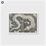 アートポストカード-Hokusai's Honorable Anecdotes of Japan and China - 葛飾 北斎 Postcard.