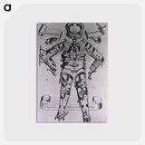 アートポストカード-Orthopedic Bracing Device, Back View
 - 国立医学図書館 Postcard.