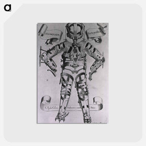アートポストカード-Orthopedic Bracing Device, Back View
 - 国立医学図書館 Postcard.