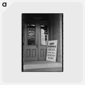 アートポストカード-Entrance to Odd Fellows Hall
 - ラッセル リー Postcard.