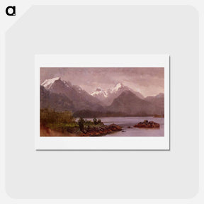 アートポストカード-The Grand Tetons, Wyoming - アルバート ビアスタット Postcard.