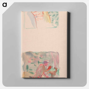 アートパネル-Two hunting scenes - アーノルド ピーター ワイズ クビンチャン Canvas.