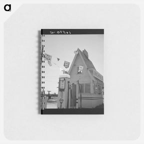 アートメモ帳-Between Tulare and Fresno on U.S. 99 - ドロテア ラング Memo.