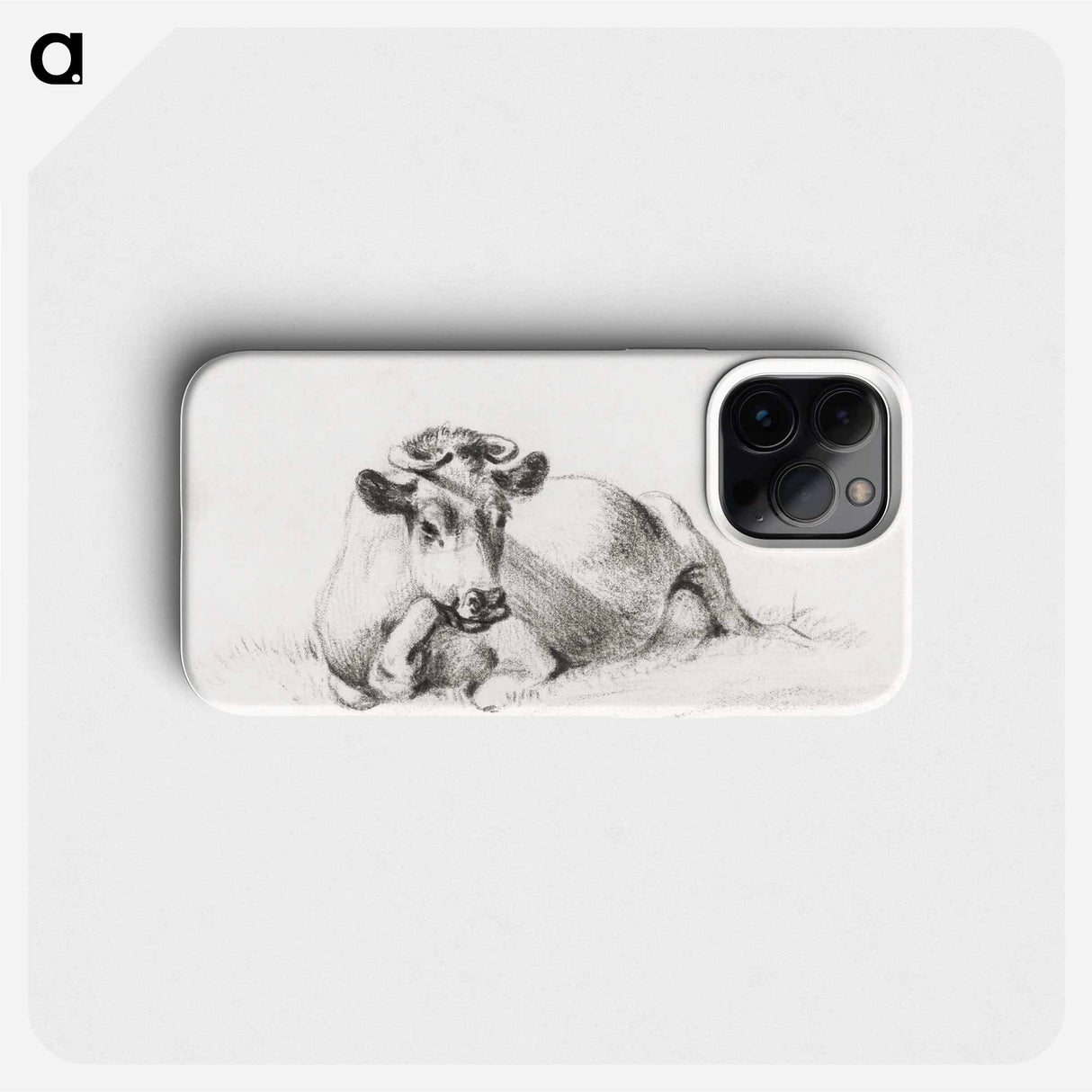 Lying cow - ジャン ベルナール Phone Case.