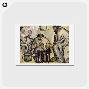 アートポストカード-Pedicurist in the Baths - カジミール マレーヴィチ Postcard.