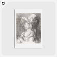 アートポストカード-Bust of a Young Woman (Mlle Dieterle) - ピエール オーギュスト ルノワール Postcard.