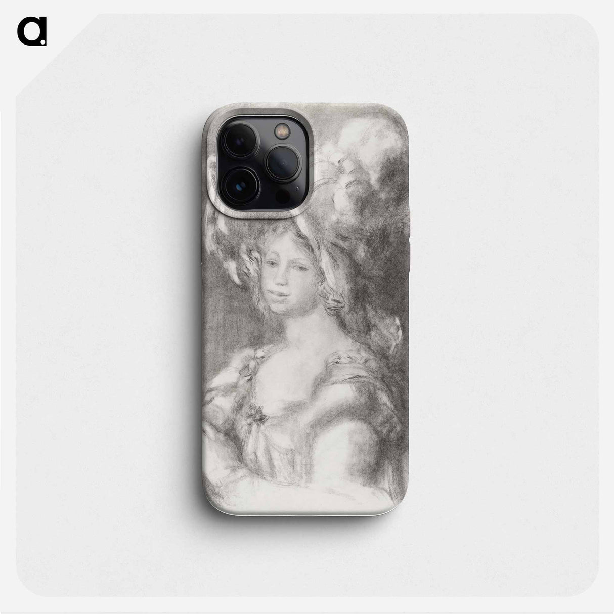 Bust of a Young Woman (Mlle Dieterle) - ピエール オーギュスト ルノワール Phone Case.