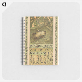 アートメモ帳-Kalenderblad september met dode mus en kevers - テオ ヴァン ホイテマ Memo.