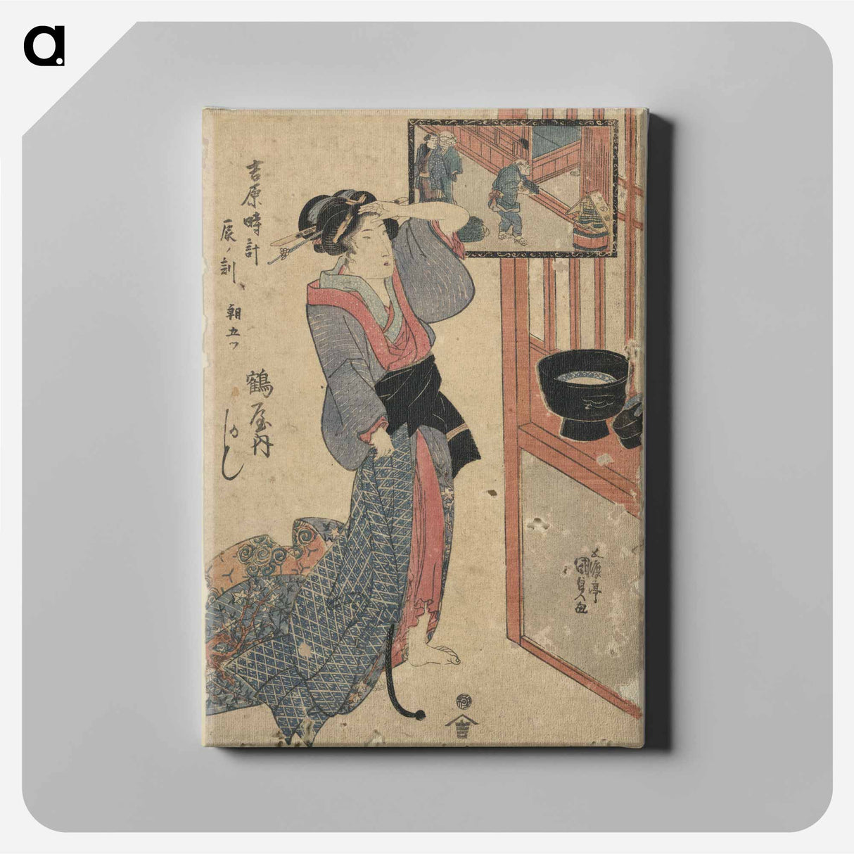 アートパネル-Tatsu no koku asa itsustsu tsuruya uchi kashiku
 - 歌川 国貞 Canvas.