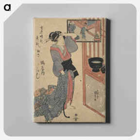 アートパネル-Tatsu no koku asa itsustsu tsuruya uchi kashiku
 - 歌川 国貞 Canvas.