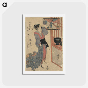 アートポストカード-Tatsu no koku asa itsustsu tsuruya uchi kashiku
 - 歌川 国貞 Postcard.