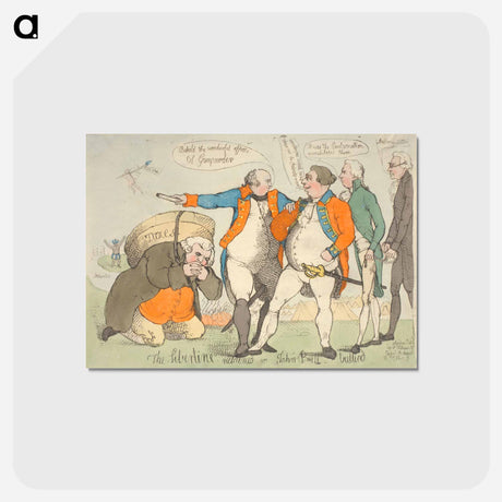アートポストカード-The Libertine Reclaim'd or John Bull Bullied
 - イェール大学アートギャラリー Postcard.