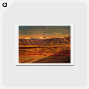アートポストカード-The Grand Tetons, Wyoming - アルバート ビアスタット Postcard.