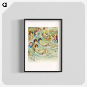 アートポスター-Studies of Pierre Renoir; His Mother, Aline Charigot; Nudes; and Landscape - ピエール オーギュスト ルノワール Poster.