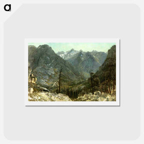 アートポストカード-The Sierra Nevadas - アルバート ビアスタット Postcard.