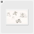 アートポストカード-Four study sketches of cows - ジャン ベルナール Postcard.
