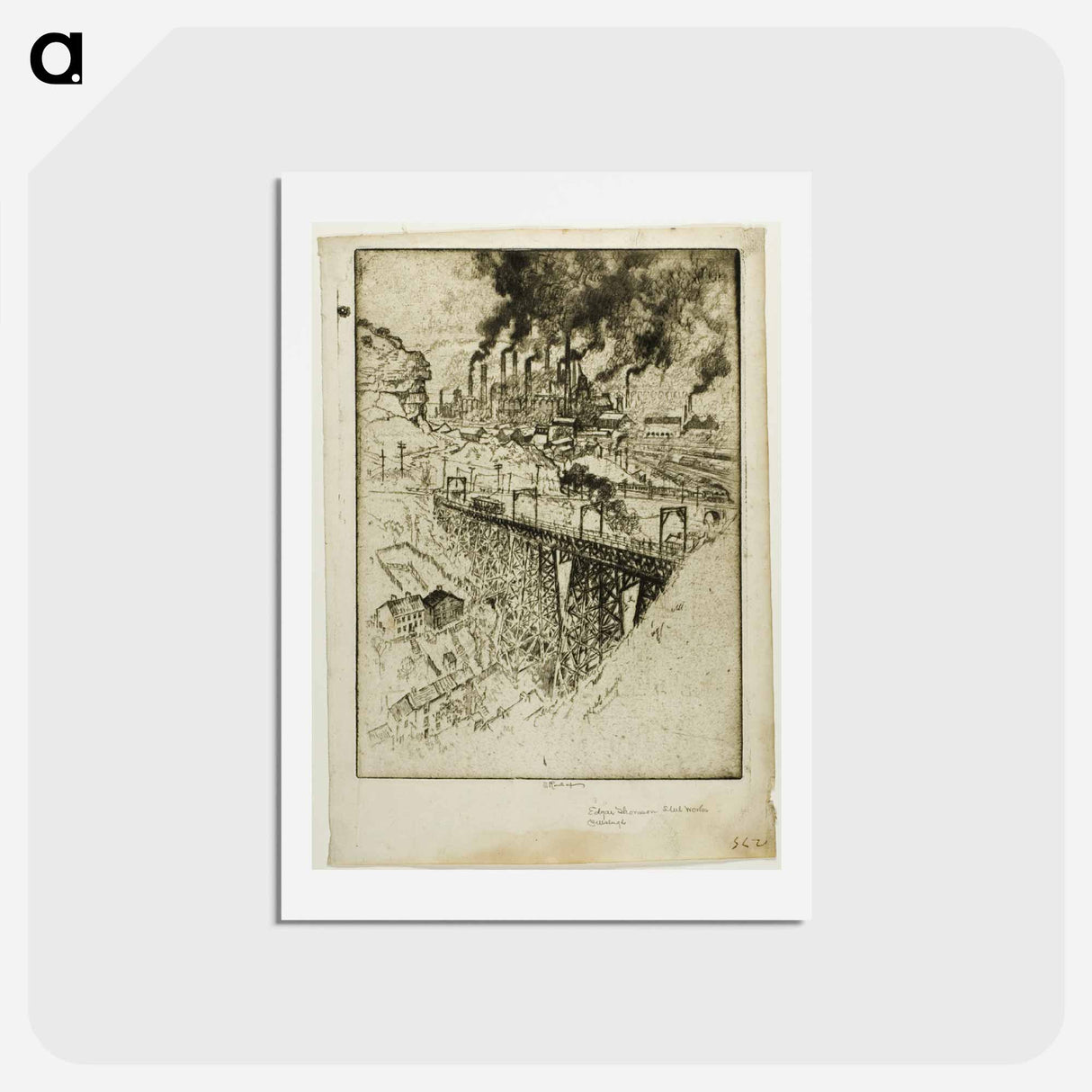アートポストカード-Edgar Thompson Works, Bessemer
 - ジョセフ ペネル Postcard.