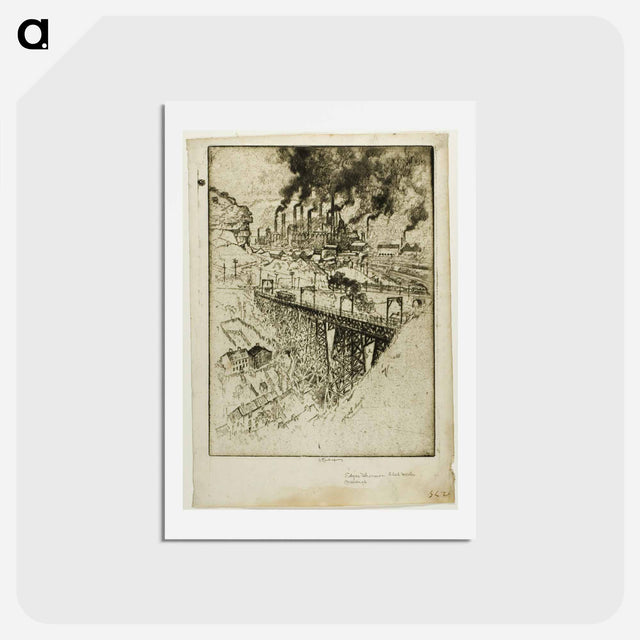 アートポストカード-Edgar Thompson Works, Bessemer
 - ジョセフ ペネル Postcard.