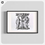 アートポスター-Adam and Eve Figures
 - 国立医学図書館 Poster.