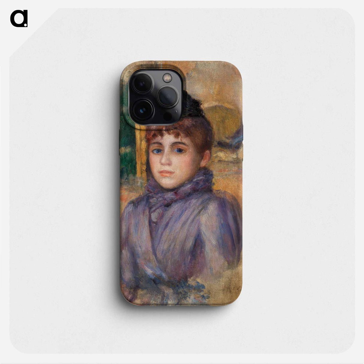 Portrait of a Young Woman - Pierre-Auguste Renoir Phone Case.