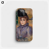 Portrait of a Young Woman - ピエール オーギュスト ルノワール Phone Case.