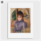 Portrait of a Young Woman - Pierre-Auguste Renoir Poster.