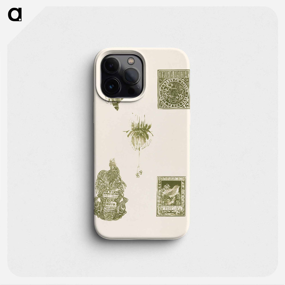 See through design with floral motifs - Theo van Hoytema Phone Case.