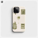 Vijf voorstellingen met florale motieven - テオ ヴァン ホイテマ Phone Case.