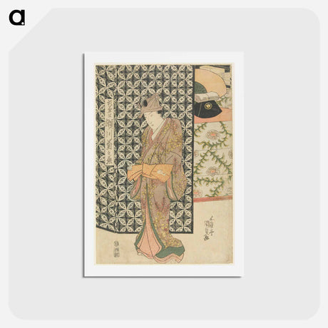 アートポストカード-Triptych Center Panel
 - 歌川 国貞 Postcard.