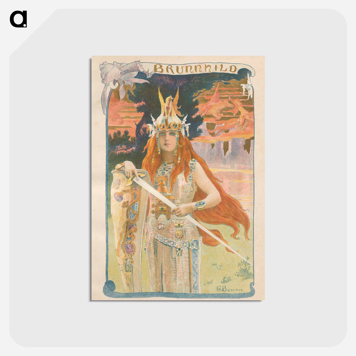アートポストカード-Brunnhild
 - クリーブランド美術館 Postcard.